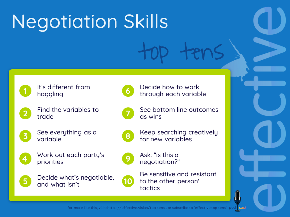 negotiation skills literature review